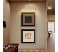 CJWKXQOL 3D LED Wall Art Relief, Décoration Murale Lumineuse Texturée, Sculpture Murale Moderne pour Salon, Entrée, Couloir, Hall(F-Black,70 * 180cm/27.5 * 71in)