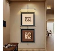 CJWKXQOL 3D LED Wall Art Relief, Décoration Murale Lumineuse Texturée, Sculpture Murale Moderne pour Salon, Entrée, Couloir, Hall(G-Black,70 * 180cm/27.5 * 71in)