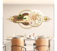 CJWKXQOL Décoration Murale 3D LED avec Cerf & Pin, Sculpture Lumineuse Moderne avec Télécommande, Grand Tableau Lumineux pour Salon, Entrée, Couloir(F-Yellow,160 * 60cm/63 * 23.6in)