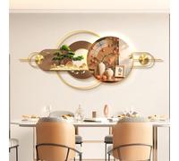CJWKXQOL Décoration Murale 3D LED avec Cerf & Pin, Sculpture Lumineuse Moderne avec Télécommande, Grand Tableau Lumineux pour Salon, Entrée, Couloir(G-Yellow,130 * 50cm/51.2 * 19.7in)