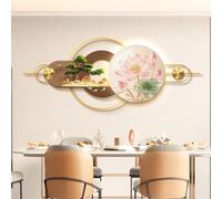 CJWKXQOL Décoration Murale 3D LED avec Cerf & Pin, Sculpture Lumineuse Moderne avec Télécommande, Grand Tableau Lumineux pour Salon, Entrée, Couloir(K-Yellow,160 * 60cm/63 * 23.6in)