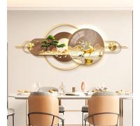 CJWKXQOL Décoration Murale 3D LED avec Cerf & Pin, Sculpture Lumineuse Moderne avec Télécommande, Grand Tableau Lumineux pour Salon, Entrée, Couloir(A-Yellow,160 * 60cm/63 * 23.6in)