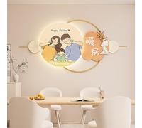 CJWKXQOL Décoration Murale 3D LED Éléphant, Sculpture Murale Lumineuse avec Télécommande, Lampe Murale Moderne pour Salon, Entrée, Couloir, Chambre(L-Yellow,150 * 70cm/59 * 27.5in)