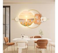 CJWKXQOL Décoration Murale 3D LED Éléphant, Sculpture Murale Lumineuse avec Télécommande, Lampe Murale Moderne pour Salon, Entrée, Couloir, Chambre(H-Yellow,100 * 50cm/39.3 * 19.7in)