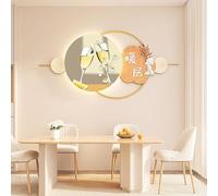 CJWKXQOL Décoration Murale 3D LED Éléphant, Sculpture Murale Lumineuse avec Télécommande, Lampe Murale Moderne pour Salon, Entrée, Couloir, Chambre(D-Yellow,100 * 50cm/39.3 * 19.7in)