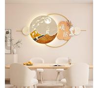 CJWKXQOL Décoration Murale 3D LED Éléphant, Sculpture Murale Lumineuse avec Télécommande, Lampe Murale Moderne pour Salon, Entrée, Couloir, Chambre(C-Yellow,150 * 70cm/59 * 27.5in)