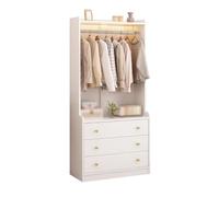 CJWKXQOL Ensemble de Garde Robe d'entrée, Console d'entrée avec Rangement à Chaussures, pour Couloir, Salon, Chambre(White,80x40x190cm)