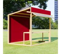 CJWKXQOL Kiosque de Marché en Bois avec Auvent | Structure mobile pour marchés de producteurs, événements éphémères en extérieur(16,150*200cm/59.1*78.7in)