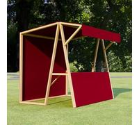CJWKXQOL Kiosque de Marché en Bois avec Auvent | Structure mobile pour marchés de producteurs, événements éphémères en extérieur(10,200*200cm/78.7*78.7in)