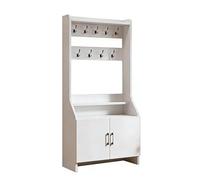 CJWKXQOL Meuble d'entrée Vestiaire, Console d'entrée avec Rangement à Chaussures, pour Couloir, Salon, Chambre à(White,60x35x180cm)