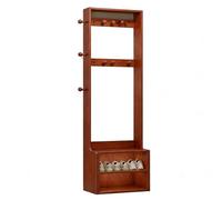 CJWKXQOL Meuble Vestiaire d'entrée, Porte Manteau, Console d'entrée avec Rangement à Chaussures, pour Chambre, Salon(Walnut,60x30x180cm)