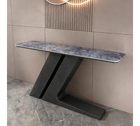 CJWKXQOL Table Console étroite, Table Basse derrière Le canapé, Tables Console Longueur Moderne pour Entrée, Couloir, Salon, Hall d'entrée(Blue Black,47.2x11.8x31.5in)