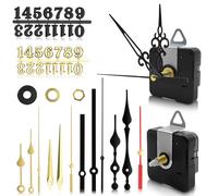 CJYBJHOM 2 Pack Mecanisme Horloge Murale Silencieux Batterie Alimentée avec 5 styles de pointeurs et 2 Ensembles de Numéros, Mecanisme Horloge Pile pour Bricoler