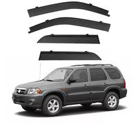 CJYCJY Lot de 4 déflecteurs d'air pour Mazda Tribute MK1-EP 2000-2006, visières latérales Avant ArrièRe Pare-Pluie Pare-Soleil Accessoires Vitres Voiture