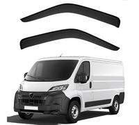 CJYCJY Lot de 4 déflecteurs d'air pour Peugeot Boxer MK4-X290 2015-2025, visières latérales Avant ArrièRe Pare-Pluie Pare-Soleil Accessoires Vitres Voiture