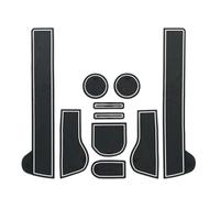 CJYCJY Tapis de Console Centrale pour Nissan Qashqai 2008-2015, Tapis De Rainure De Porte Intérieure Antidérapants Caoutchouc Accessoires,White