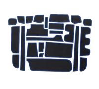 CJYCJY Tapis de Console Centrale pour Step WGN, Tapis De Rainure De Porte Intérieure Antidérapants Caoutchouc Accessoires,Blue