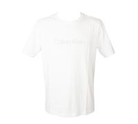 Calvin Klein CK t-Shirt Homme Manches Courtes col Rond avec Logo imprimé sur Le Devant Article 00GMS2K107, YAF Bright White/Bianco, L