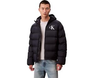 CK JEANS Ls Nylon Monogram Puffer JKT Lv04rd528g Vestes, Blue (Dark Sapphire), L Homme