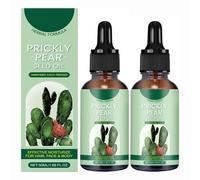 Ck Lot de 2 huiles de pépins de figue de barbarie bio pressées à froid Huile pour le visage Gua Sha Natür Cactus Figuier Visage Corps Cheveux Raffermissant et Hydratant Pour tous types de peau