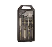 CK Tools T1180 Bois Ciseau Biseau Tranchant Ensemble De 4 Plus Affûtage Pierre