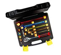 CK Tools T4659 Prise & Jeu de Clé, 1cm, Code Couleur, 12-pcs