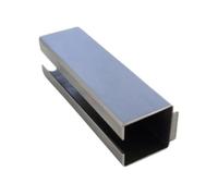 ck-türbeschläge 1 douille de réduction de 8 à 9 mm en acier inoxydable V2A 30 mm - Avec col, manchon de compensation pour poignée de porte, carré, tige de poignée et écrou de serrure (1 pièce, 8 à 9