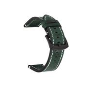 CKAKZTPTEV Bracelet de montre unisexe en cuir vintage à changement rapide(Green,22mm)