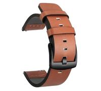 CKAKZTPTEV Bracelet de rechange vintage en cuir for homme et femme(Orange Black,22mm)