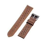 CKAKZTPTEV Bracelet de rechange vintage en cuir for hommes et femmes(Matte Brown,20mm)