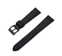 CKAKZTPTEV Bracelets de montre en cuir vintage unisexes à dégagement rapide(Black-Black,21mm)