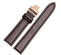 CKAKZTPTEV Bracelets de montre en cuir vintage unisexes à dégagement rapide(Brown 1 rose gold,12mm)