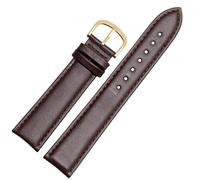 CKAKZTPTEV Bracelets de montre en cuir vintage unisexes à dégagement rapide(Brown gold,14mm)
