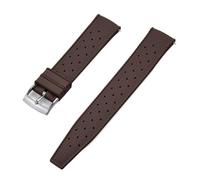 CKAKZTPTEV Correa De Reloj De Silicona Correa De Reloj De Caucho Suave Universal(Brown 1,24mm)