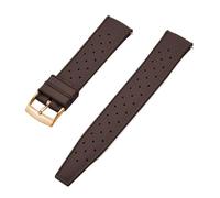 CKAKZTPTEV Correa De Reloj De Silicona Correa De Reloj De Caucho Suave Universal(Brown 3,22mm)