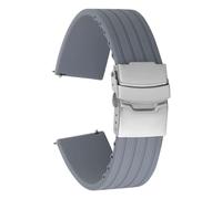 CKAKZTPTEV Correa De Reloj De Silicona Correa De Reloj De Caucho Suave Universal(Gray,18mm)