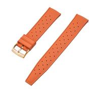 CKAKZTPTEV Correa De Reloj De Silicona Correa De Reloj De Caucho Suave Universal(Orange 3,22mm)