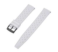 CKAKZTPTEV Correa De Reloj De Silicona Correa De Reloj De Caucho Suave Universal(White 2,20mm)