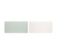 CKAKZTPTEV Grand Tapis de Souris en Cuir for Bureau et Gaming(Light Green,100cm*50cm)
