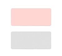 CKAKZTPTEV Grand Tapis Standard Simple for Bureau de Jeu, Accessoires informatiques(Light Yellow+Silver,100 * 50cm)