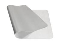 CKAKZTPTEV Tapis de Bureau Portable en Cuir suédé, Tapis de Souris, Nappe for Clavier(Light Grey,100 X 50 CM)