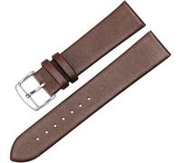 CKAKZTPTEV Unisex Quick-release Leather Replacement Strap(Coal Black,24mm)