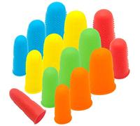 CKANDAY 15 Pack de Capsules de Doigt en Silicone pour Pistolet à Colle Chaude, 5 Couleurs Protecteurs de Protection Contre Les Doigts ou Colle à la Colle Chaude