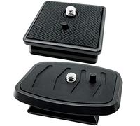 CKANDAY Lot de 2 plaques à dégagement rapide pour trépied 41 mm et 43 mm, noir, adaptateur de montage d'appareil photo, compatible avec support de trépied Ambico, Sunpak, Kalimar, Zomei