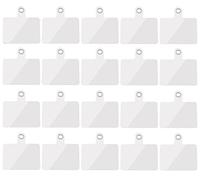 CKANDAY Lot de 20 languettes d'attache pour téléphone portable avec anneau en métal, fixation universelle en PVC, patchs autocollants pour téléphone portable, sangle de sécurité