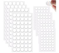 CKANDAY Lot de 360 pastilles adhésives double face, 2 tailles en acrylique transparent pour affiche mastic adhésif amovible rond réutilisable sans traces pour métal verre mur bois 20 mm et 10 mm