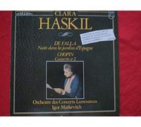 Ckara Haskil, pianiste - excellent enregistrement de référence - Clara Haskil, pianiste - concerto N° 2 pour piano et orchestre de Chopin - Nuits dans les jardins d'Espagne de Falla - vinyle Philips stéréo 6570 591 de 1972 - excellent enregistrement de référence, enregistré en 1961 [Vinyl] Ckara Haskil, pianiste - exce