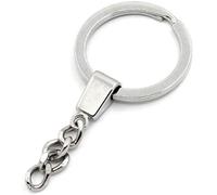 CKB Ltd 100x Deluxe Blank Keyrings Key Ring Strong Chain Rings Wholesale CKB23635-100