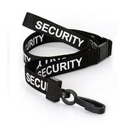 CKB LTD 10x Black Noir SECURITY LANYARDS Breakaway Safety Lanyard Cordon Tour De Cou Pour Porte-Badges Avec Clip En Plastique