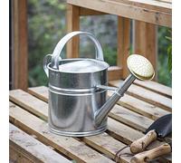 CKB LTD Arrosoir d'extérieur en métal galvanisé avec rosace en laiton - Pour grands petits jardins, fleurs et plantes - Robuste et antirouille (5 litres)
